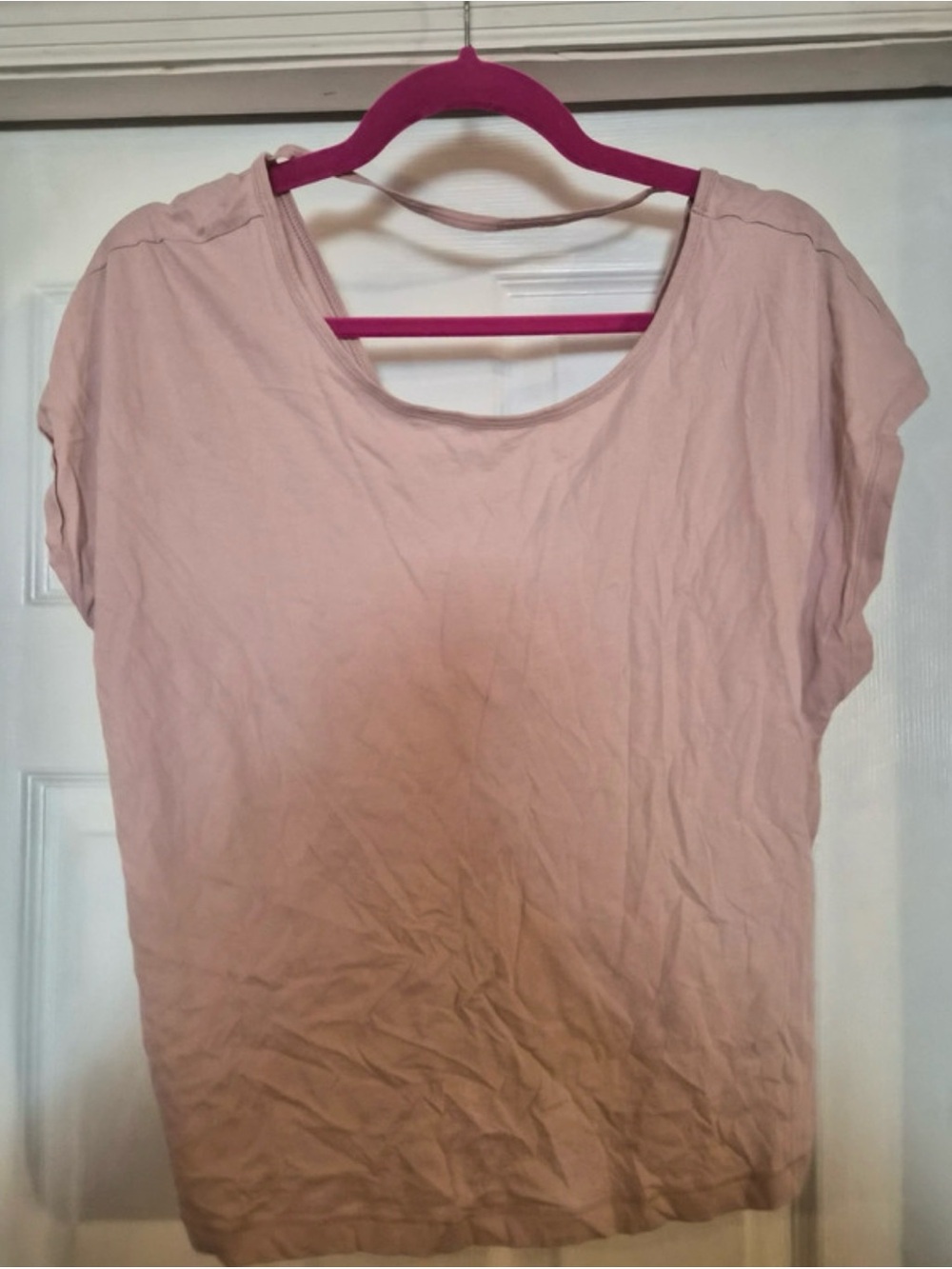 VSX Scoop Neck Short Sleeve Tee - Light Pink